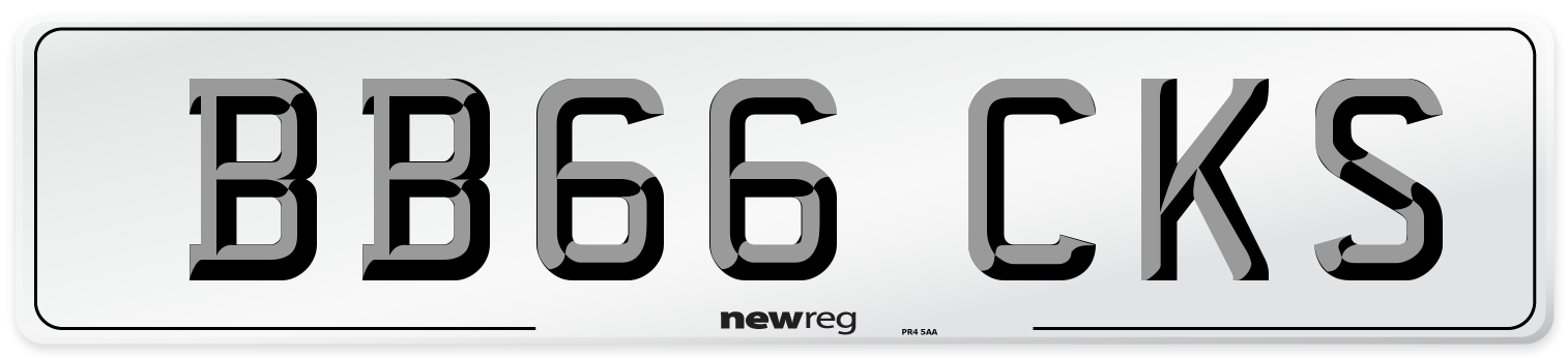 BB66 CKS Number Plate from New Reg